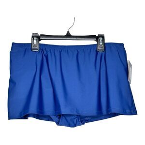 Ellen Tracy Navy Blue Swim Skirt Skirtini - Size 10